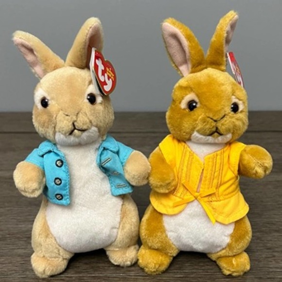 Other - TY Beanie Baby Mopsy and Peter Rabbit Plush